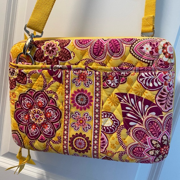 Vera Bradley iPad/Tablet/Kindle/Mini Laptop Hard Case Bali Gold - Picture 2 of 4